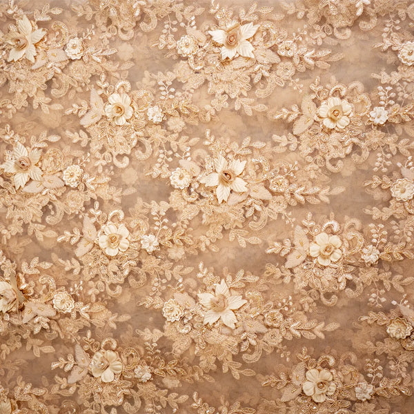 Celestial Champagne Beige Fabric