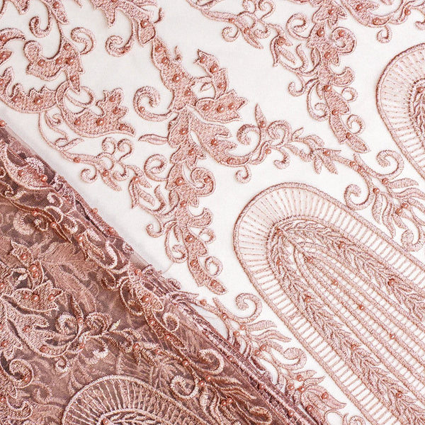 Rose Gold Heritage Net fabric